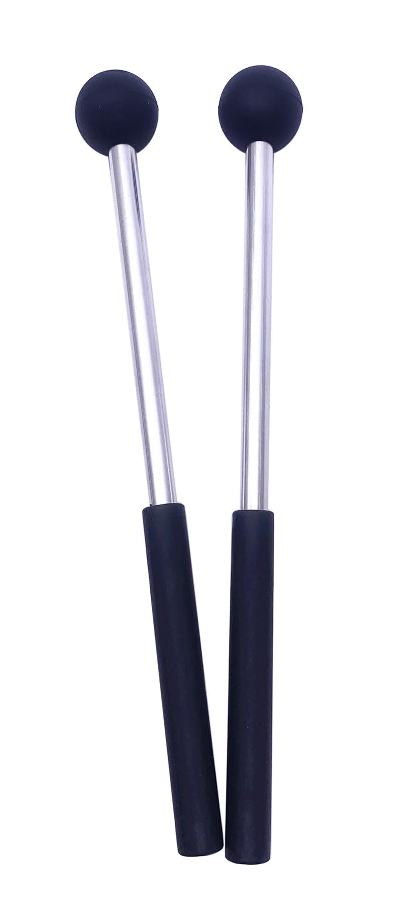 Tuoren Black Xylophone Mallets Glockenspiel Sticks Rubber Mallets Percussion Sticks For Tongue Drum, Glockenspiel, Xylophone, Ch