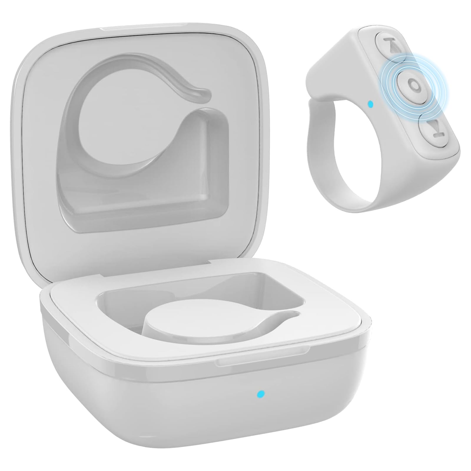 Gevo Tik Tok Bluetooth Remote Control Page Turner For Iphone Android Ipad Cell Phone Camera Remote Shutter Selfie Button, Blueto