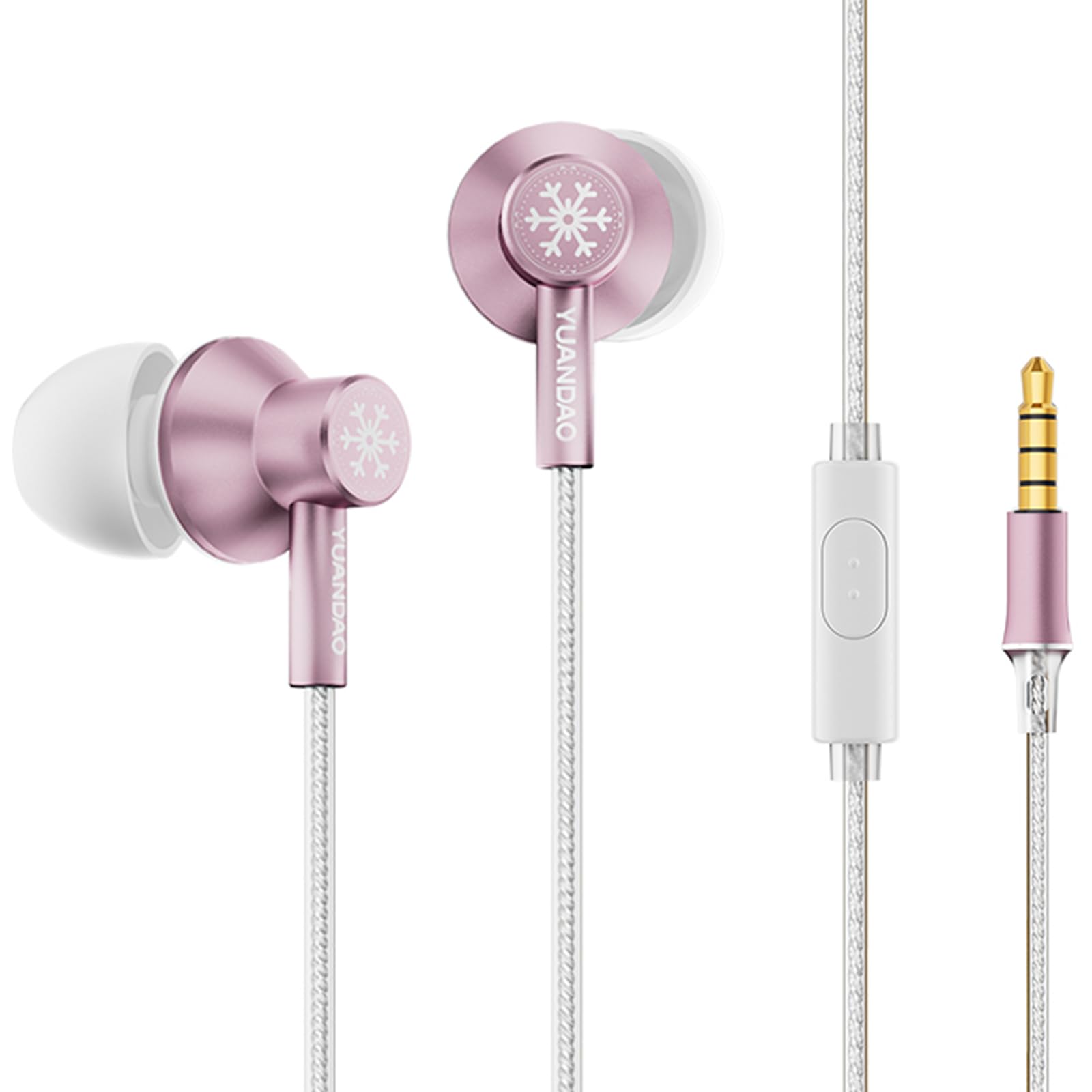 NICEHCK StringSnow Pink 3.5mm Wired IEM in Ear Earphones with Mic
