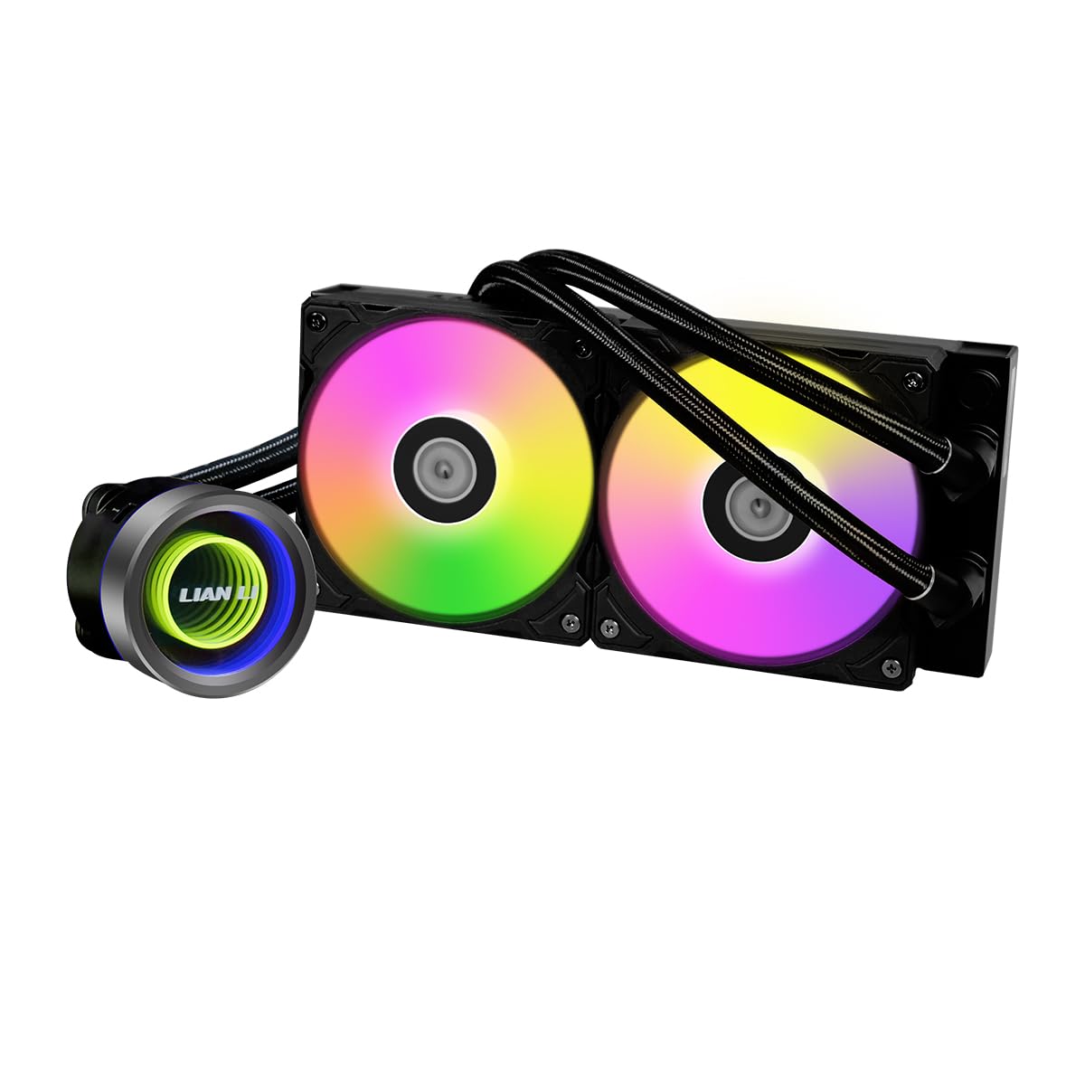 Lian LIANLI Water Cooling Kit Galahad Series II Trinity 240 Black 1.1 inch (27 mm) Thick Radiator with ARGB Fan