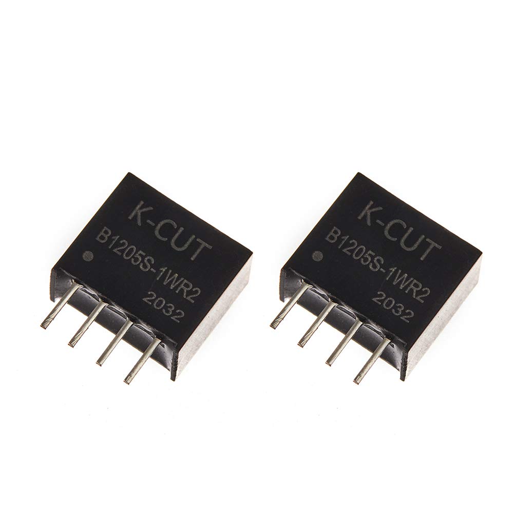 Bridgold 2Pcs B1205S 1Wr2 B1205S Dc/Dc Converter Input 12V Output 5V Isolation Power Supply Module Step Down High Efficiency Mod