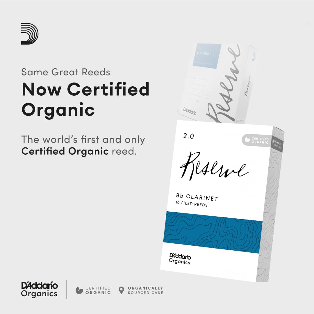 Daddario Reserve Bb Clarinet Reeds, Strength 45, 10 Pack