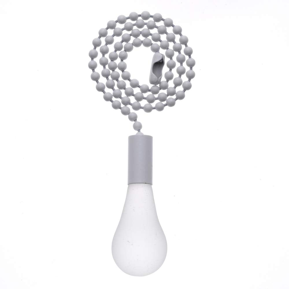 Smotecq Ceiling Fan Pull Chain Extender With Decorative Frosted Glass Bulb And Fan Cord, Fit All Standard 3Mm Diameter Ceiling F
