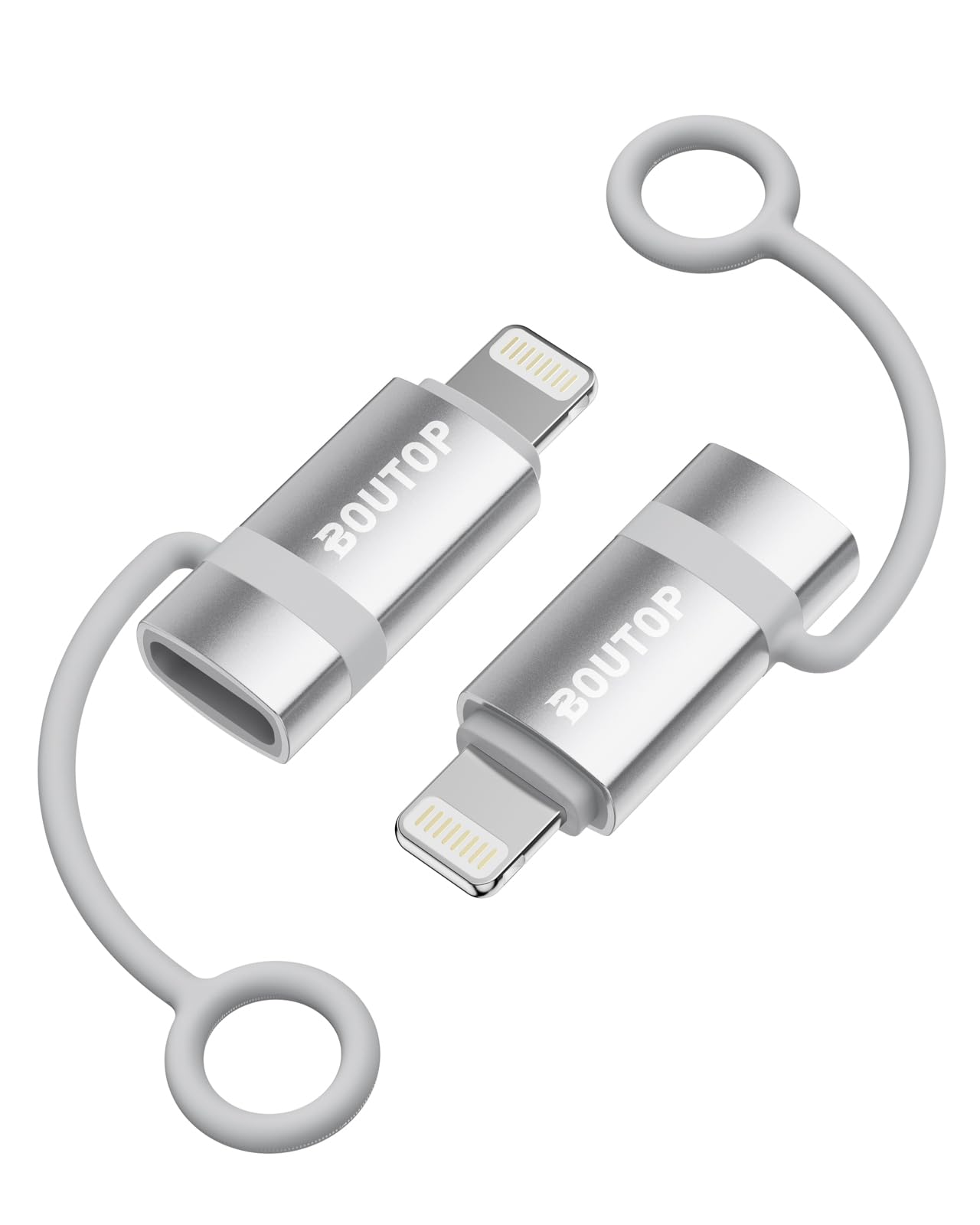 Boutop [Mfi Certified] 36W Usb C To Lightning Adapter, Support Pd Fast Charging Compatible With Iphone Ipad Airpods, With Anti L