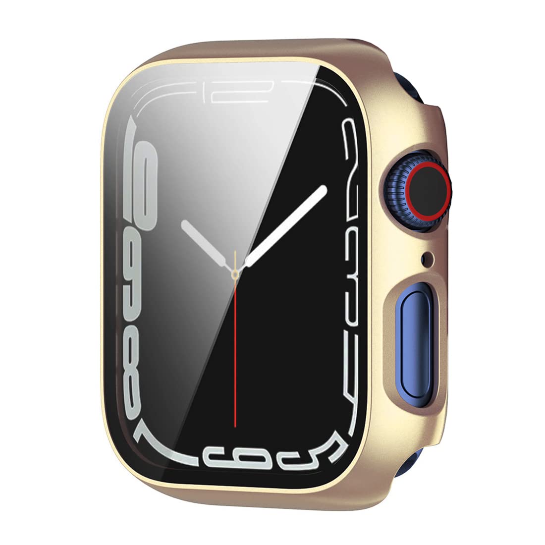 Hankn 40Mm Case Compatible With Apple Watch Series 4 5 6 Se 40Mm Tempered Glass Screen Protector Case, Full Coverage Shockproof