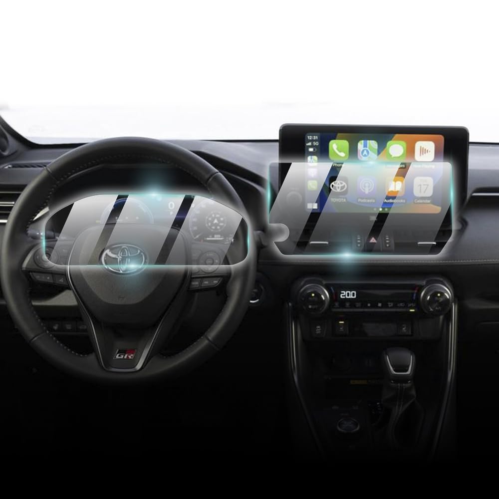 Ipg Proactive For Toyota 2023-2024 2025 Rav4 10.5 Navigation + 12.3 Dashboard (2 Pieces) Display 9H Hardness Screen Protector Na