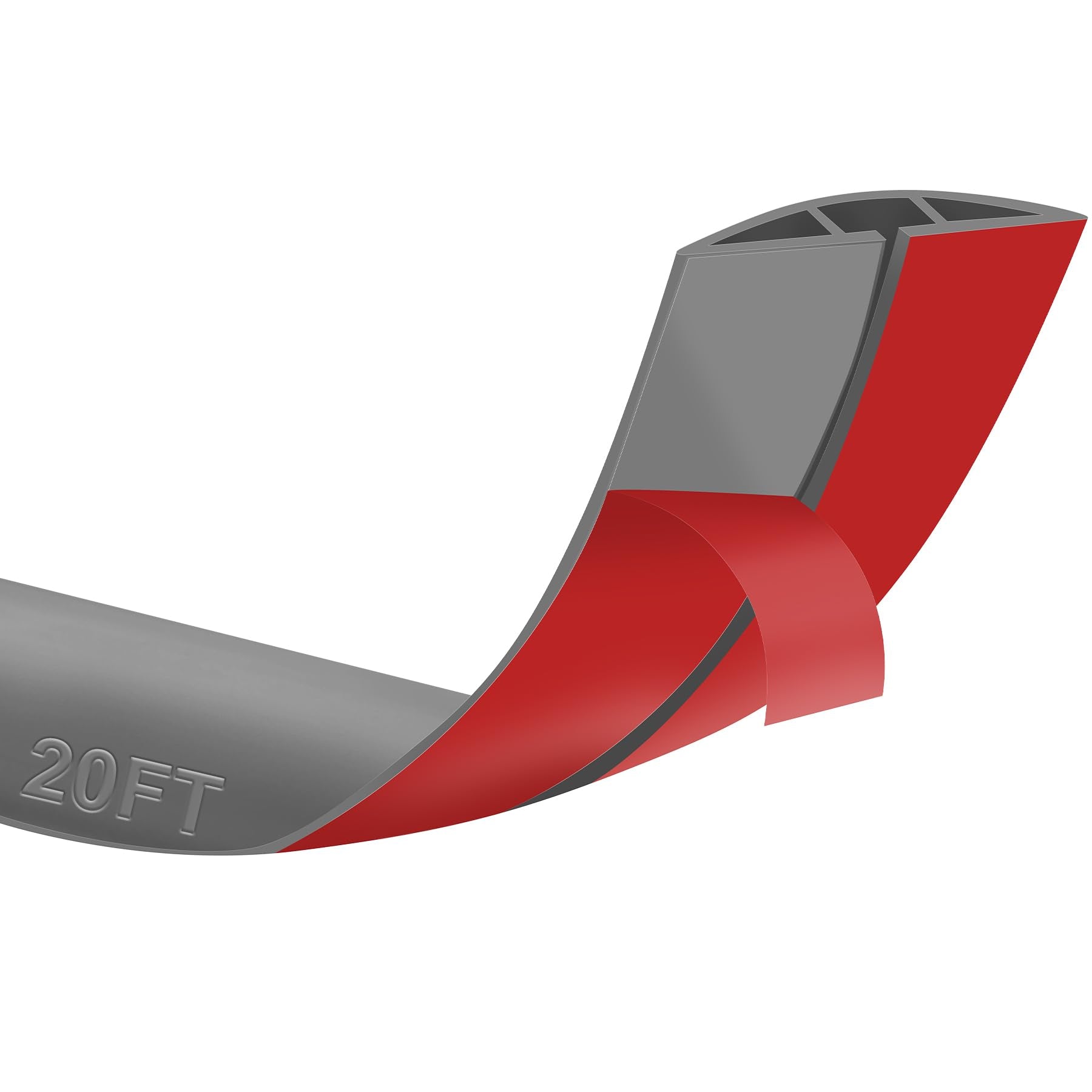 20Ft Floor Cord Cover Gray Silicone Cable Protector Easy To Install Wire Organizer And Hider For Home, Office, Garage (Gray 6M)