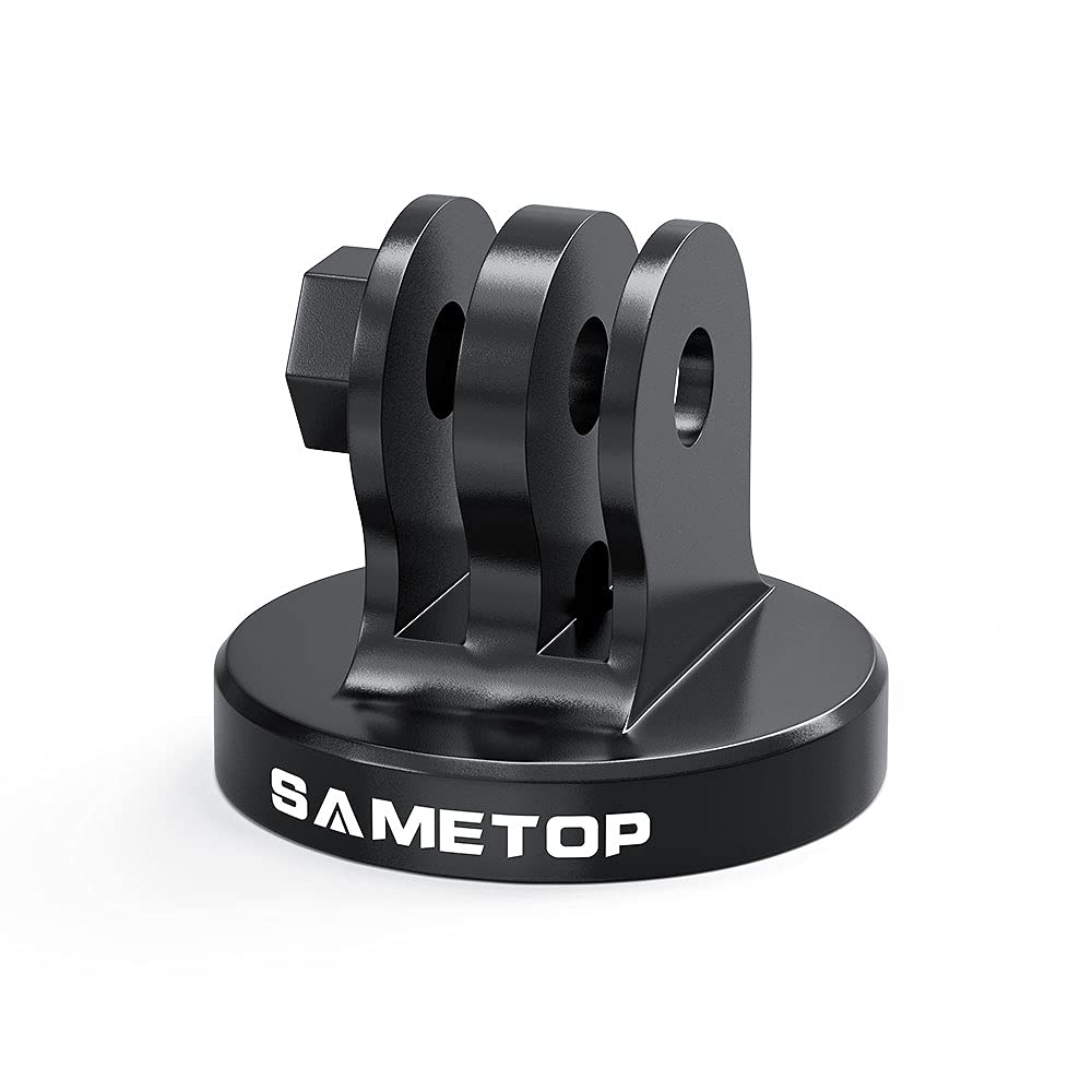 Sametop Tripod Adapter Aluminum Screw Mount Compatible With Gopro Hero 12, 11, 10, 9, 8, 7, 6, 5, 4, Session, 3+, 3, 2, 1, Hero