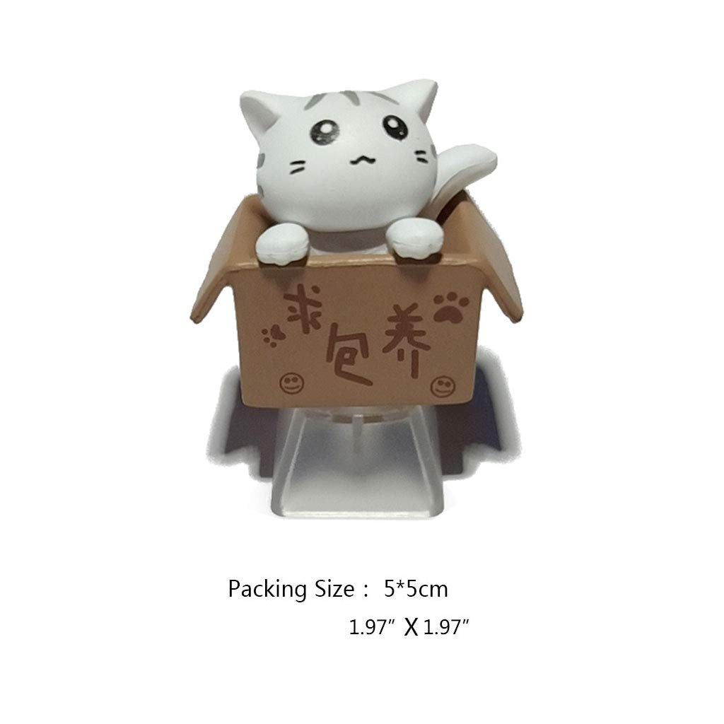 Mirai Past Cat Keycap Esc Keycaps Diy Personality Custom Cartoon Anime Keycap Replacement Bottom Backlit Keycaps Gift For Mechan