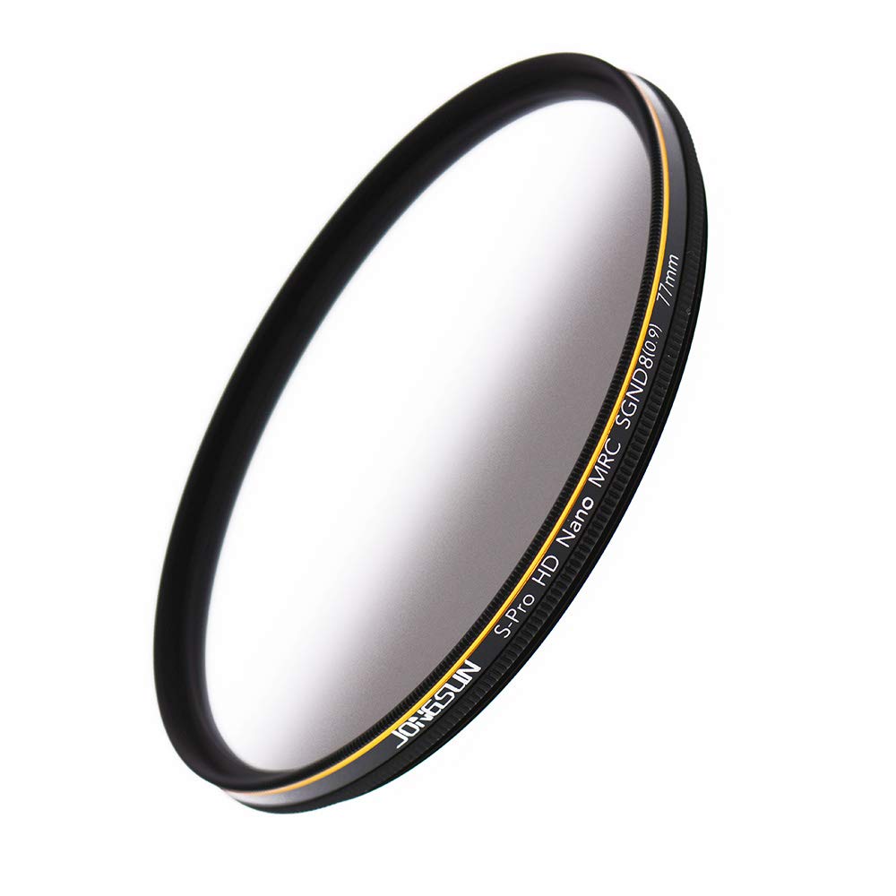 Jongsun 77Mm Nd Filter, Color Graduated Gray Neutral Density Filter, 18 Layer Multi Coated, Optical Glass Schott B270, Csgnd8 (0