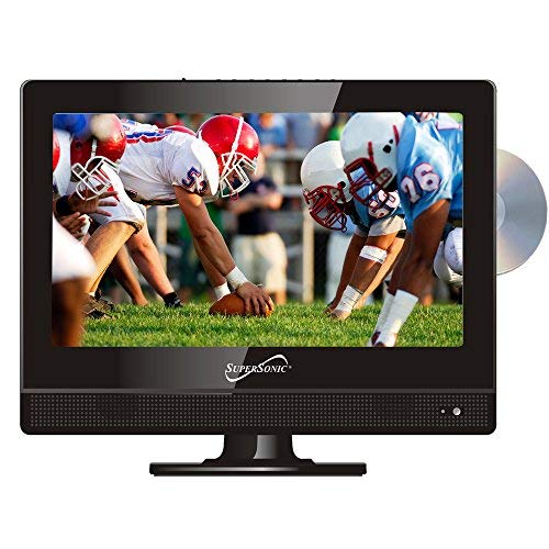 Supersonic Sc 1312 13.3    Widescreen Led Hdtv With Built In Dvd Player