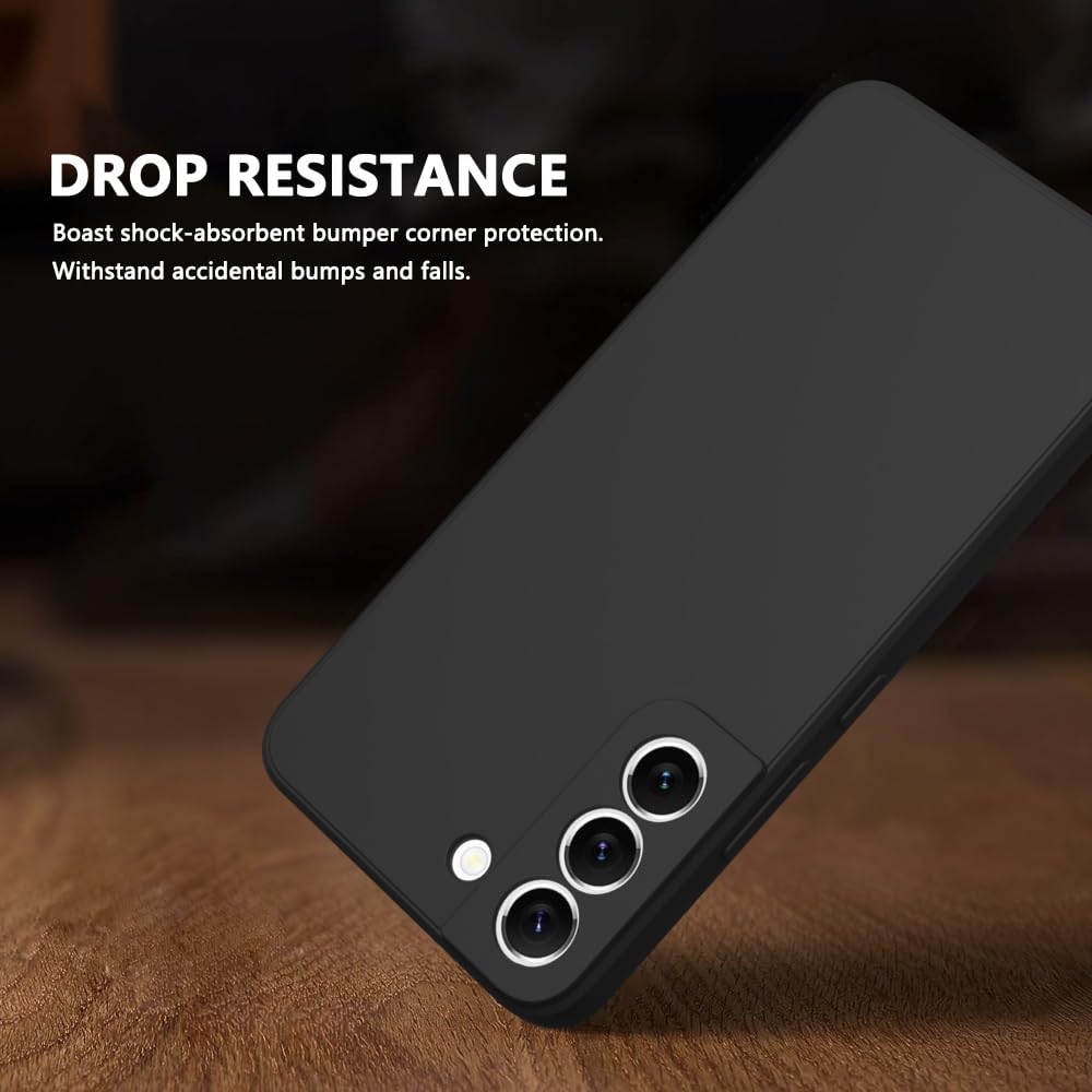 Wogroo For Samsung Galaxy S21 Case Black, Scratch Resistant With Soft Touch, Slim Thin Phone Cover For Samsung Galaxy S21