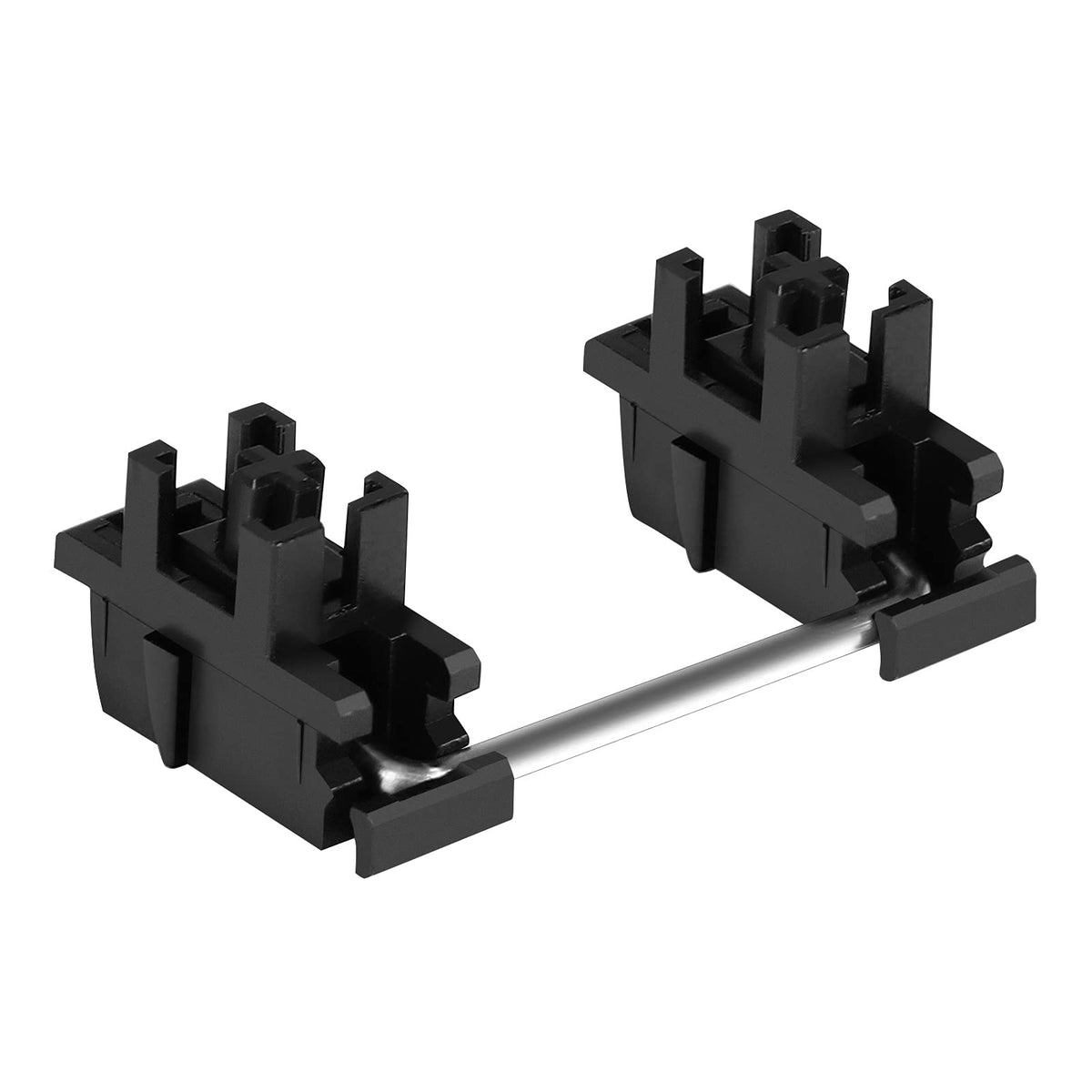 Zuggear Black Plate Mount Stabilizers 2U 6.25U 7U For Cherry Mx Compatible Mechanical Keyboards (Durock Black Plate Mount 60/87 Keyboard Kit)