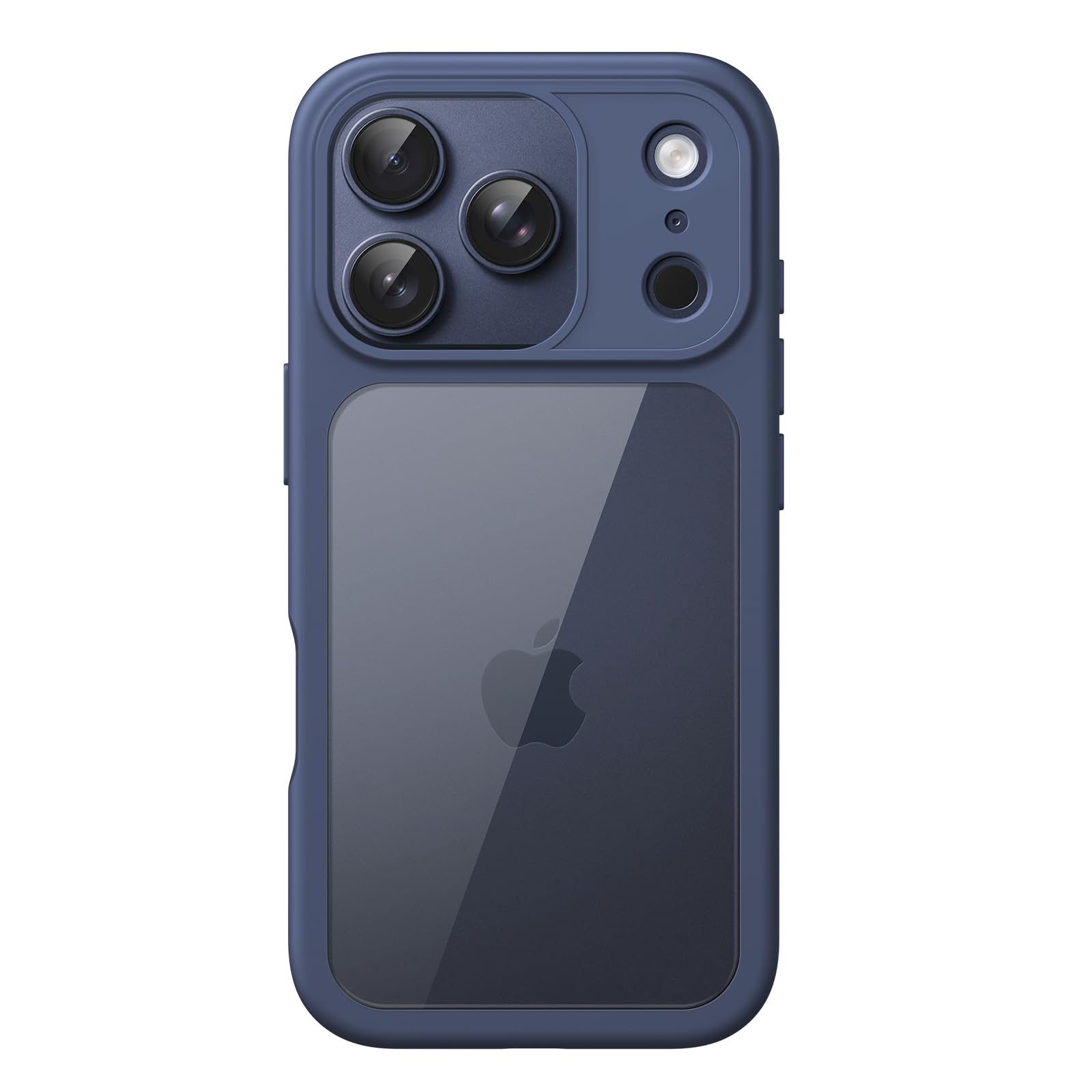 JETech Case for iPhone 17 Pro 6.3-Inch, Shockproof Phone Bumper Cover, Solid Color Matte TPU Frame, Anti-Scratch Clear Back (Dar