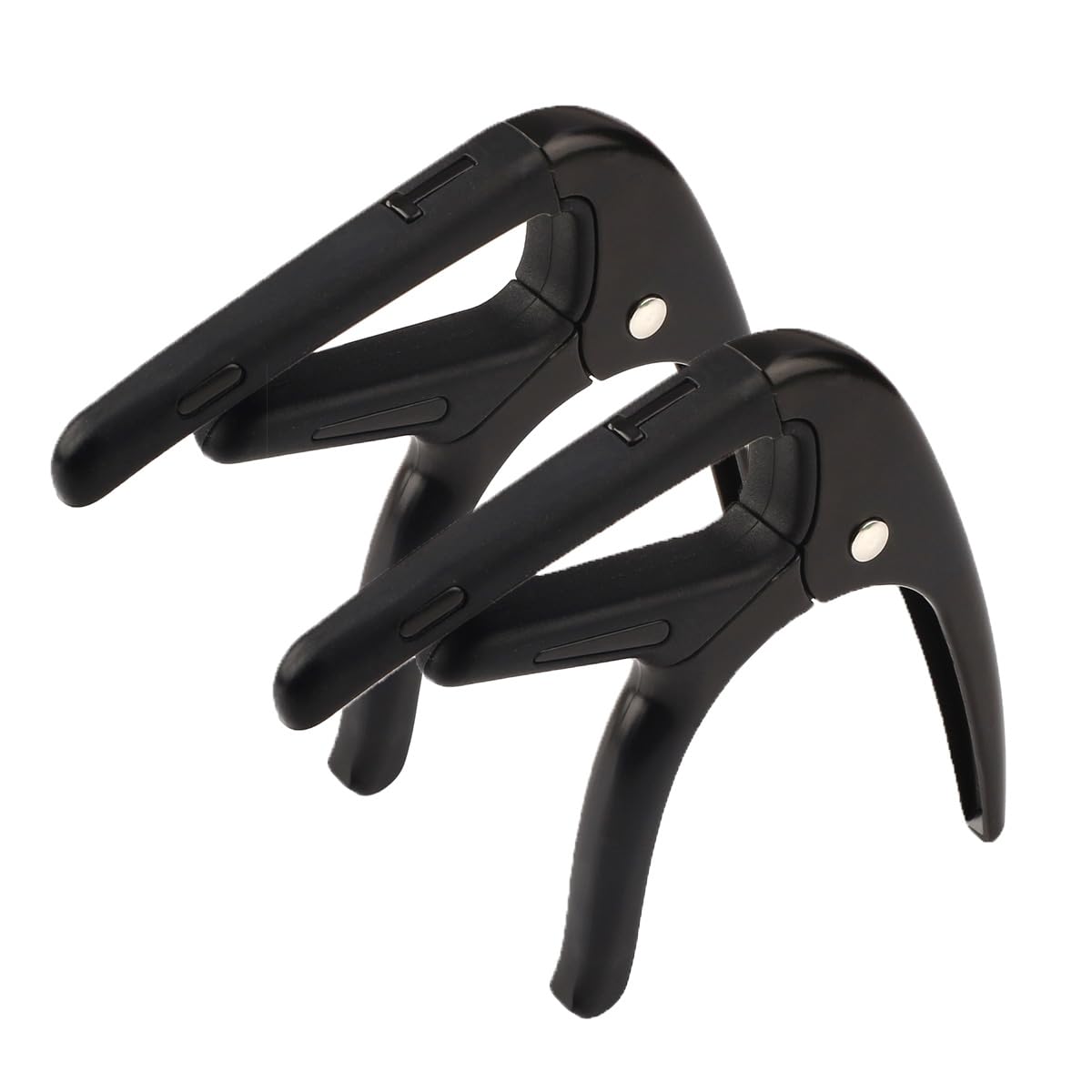 Guitar Capo For Acoustic And Electric Guitars 2 Packs Capo 6-String Acoustic Capo Guitar Accessories (Black-Black)