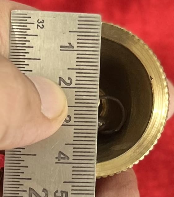 Indian Consigners Hand Bell Loud Brass Call Bells 3 Inches Altar Pendulam Use (Om Gold)