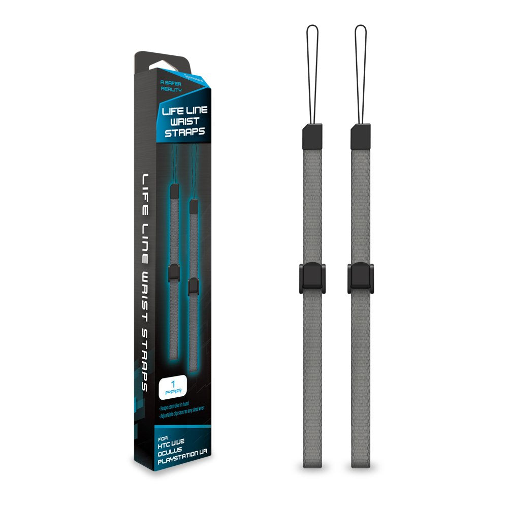 Hyperkin Life Line VR Controller Wrist Strap for HTC Vive Pro/ HTC Vive/ PS VR/ Gear VR (2-Pack)