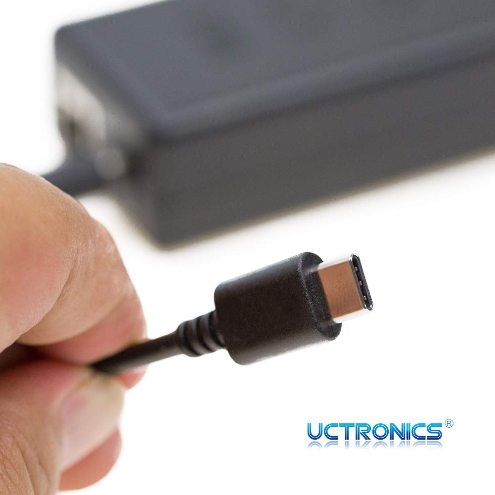 Uctronics Usb C Poe Splitter Gigabit, Poe To Usb C 5V/4A Power Supply For Raspberry Pi 4 And More, 802.3At Power Over Ethernet T