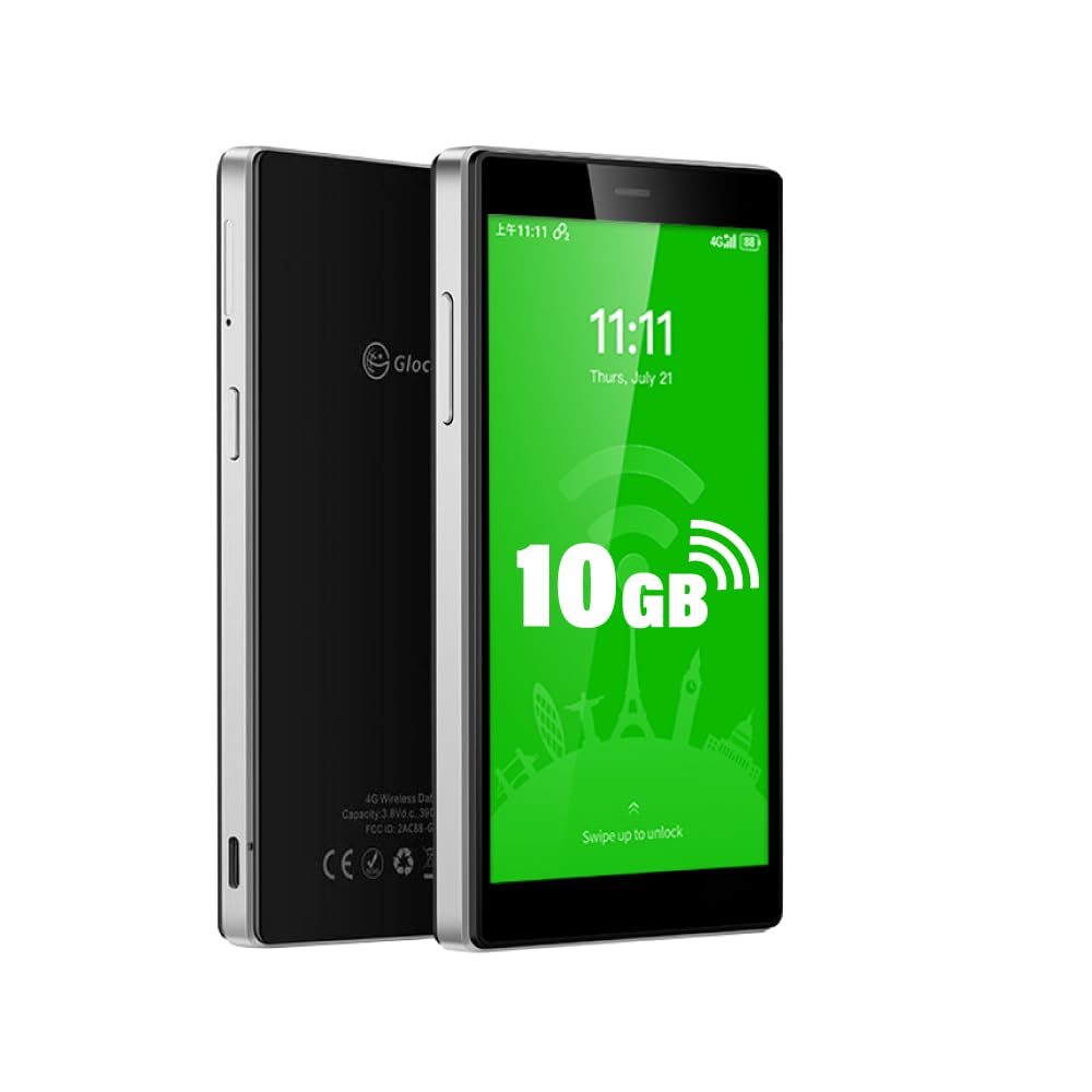 Glocalme G4 Pro 4G Lte Mobile Hotspot Device With 10Gb Us/Ca/Mx Data 30 Days, Portable Wifi Hotspot For Travel, 5    Touch Scree