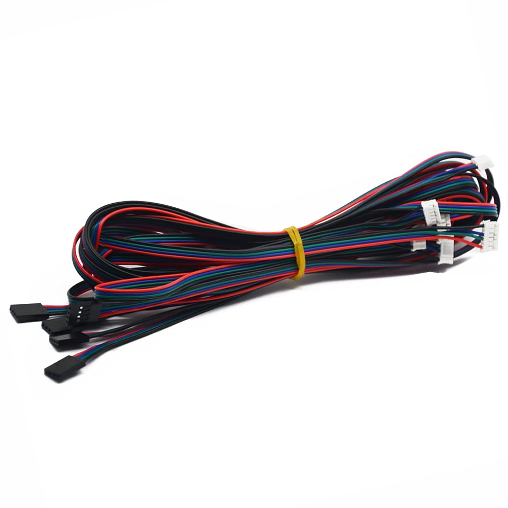 Iverntech 6Pcs 2M Xh2.54 Dupont 4Pin To 6Pin Terminal Stepper Motor Cables For 3D Printer Nema 17 Stepper Motor