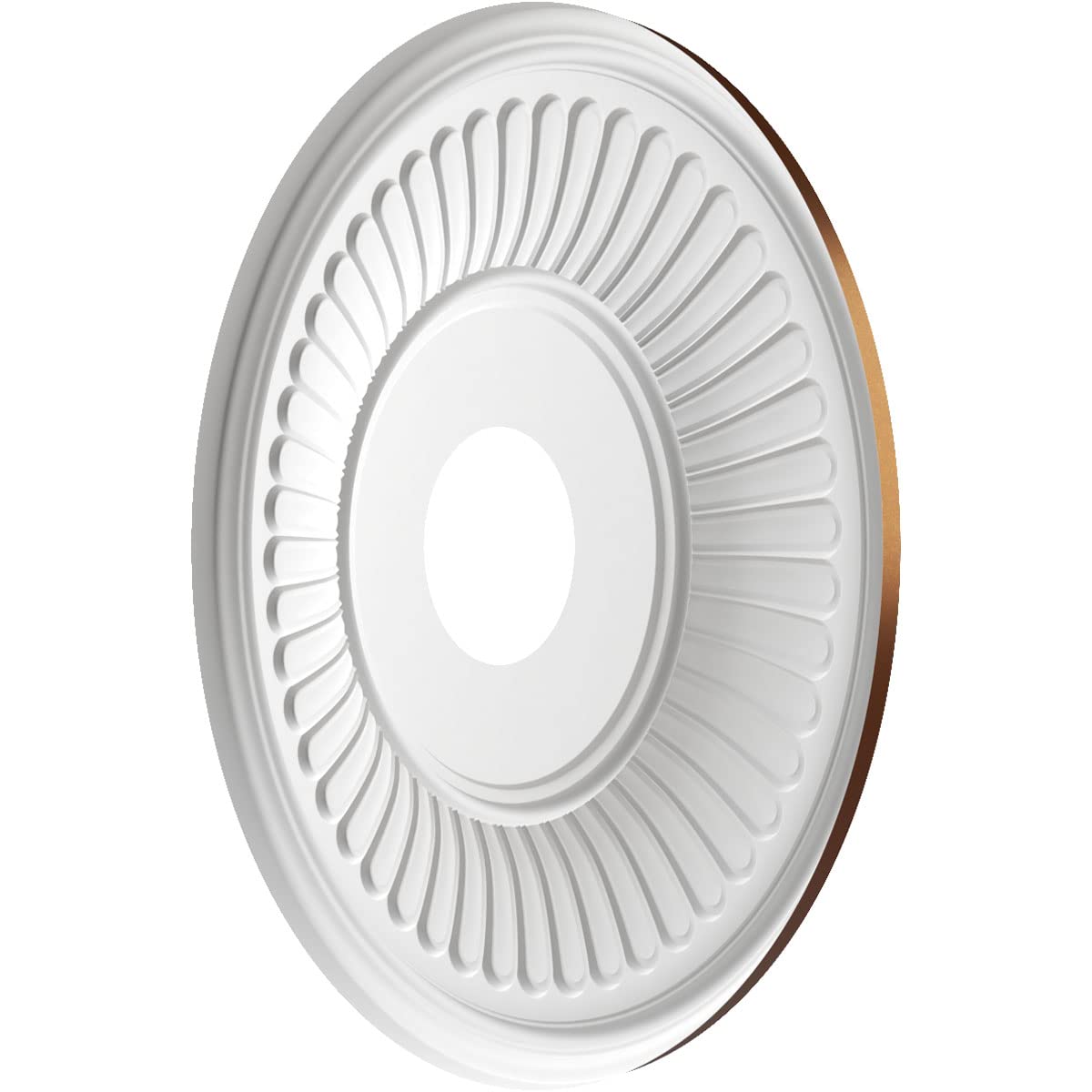 Ekena Millwork Cmp16Becdc Berkshire Thermoformed Pvc Ceiling Medallion (Fits Canopies Up To 7), 16Od X 3 1/2Id X 1P, Metallic Da