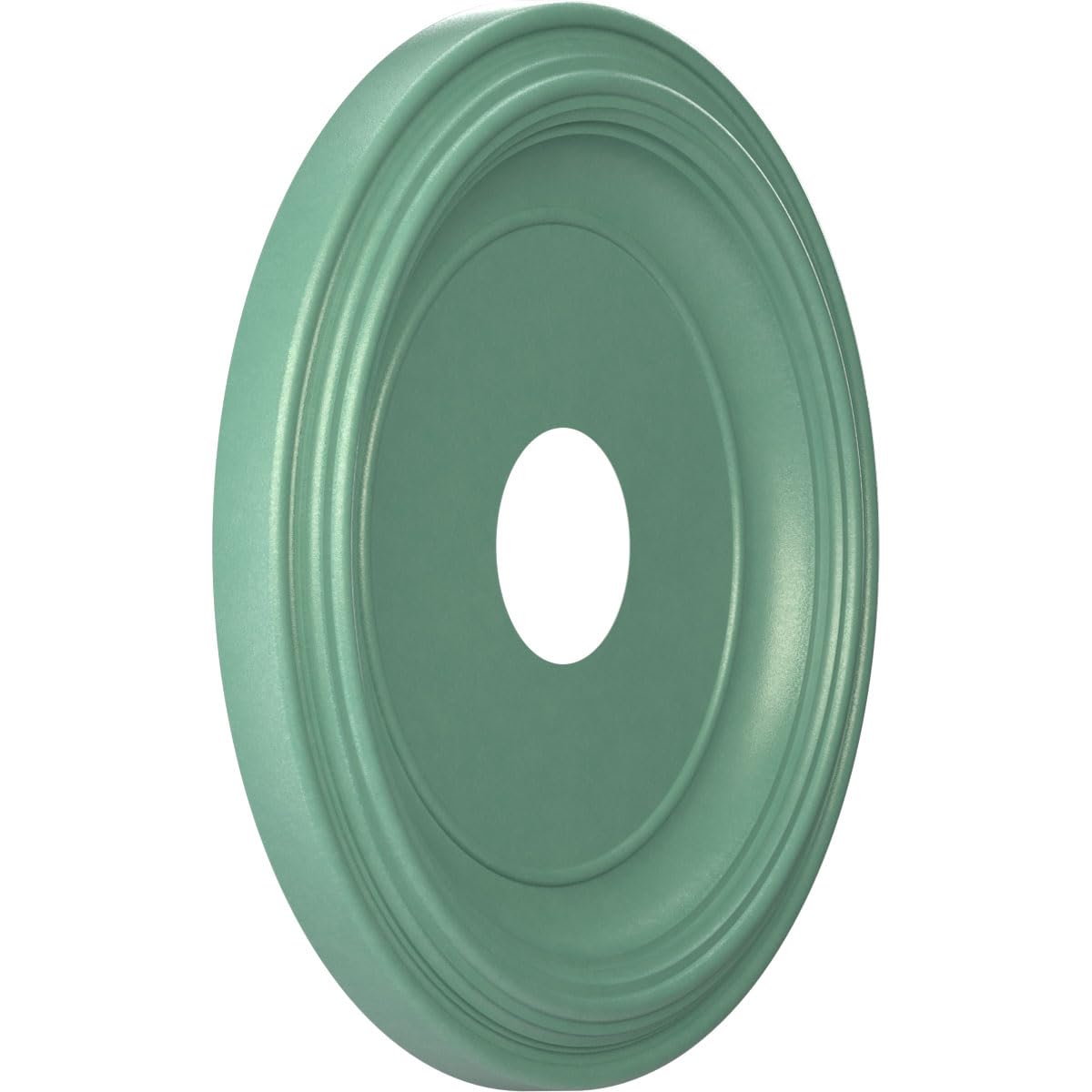 16Od X 3 1/2Id X 1 3/8P Traditional Thermoformed Pvc Ceiling Medallion (Fits Canopies Up To 9 1/2), Universal Pearl Metallic Sea