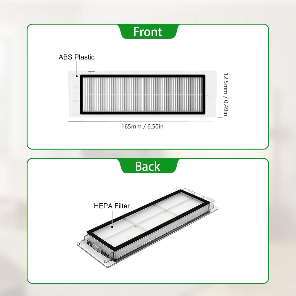 Neutop Replacement Accessories Kit Compatible With Roborock S6 S6 Pure S5 S5 Max S4 E4 E20 E25 E35 C10 S50 Robot Vacuum Parts Wi