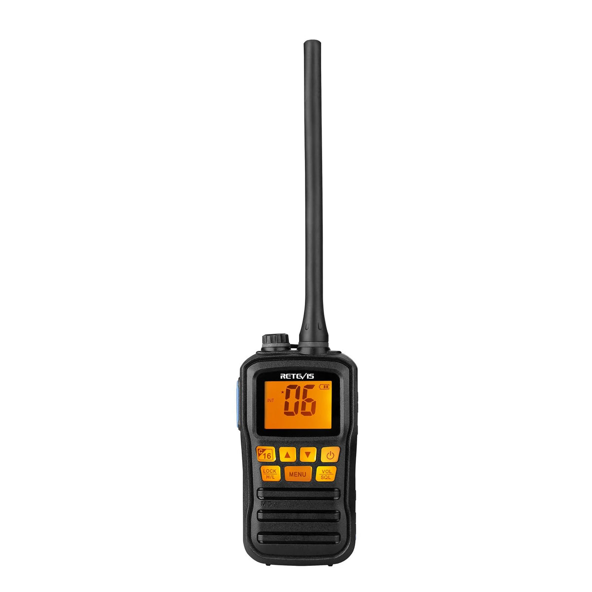 Retevis Rm01 Handheld Marine Radio, Marine Two Way Radios, Floating Ip67 Waterproof, Noaa Weather Alert, Ship To Shore Radio For Boats (1 Pack)