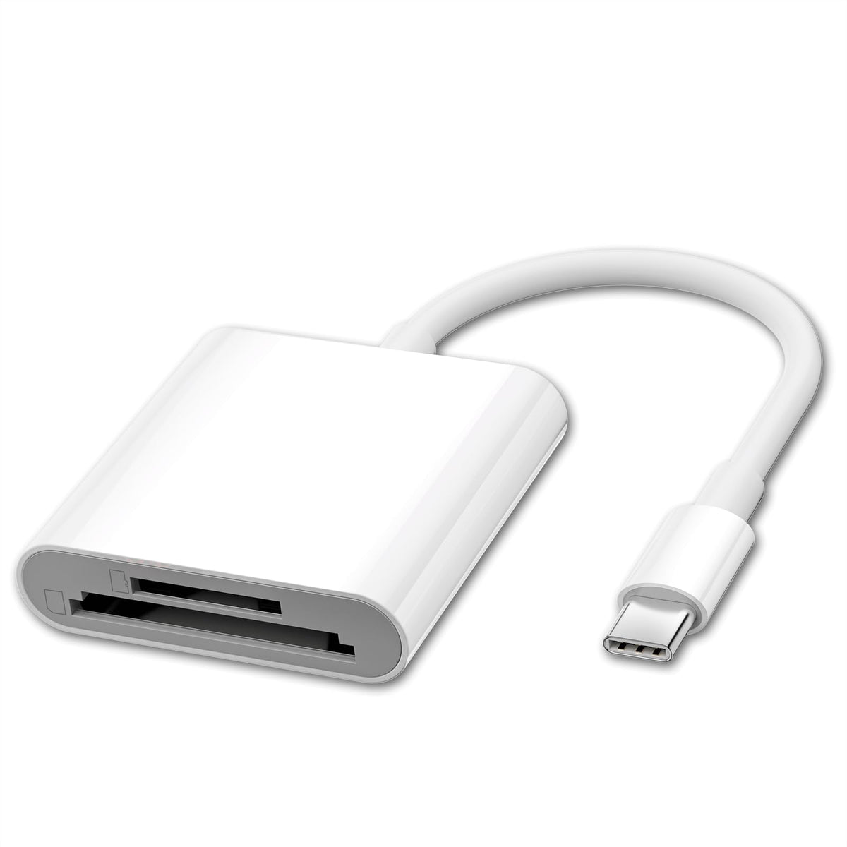 [Apple Mfi Certified] Usb C To Sd Card Camera Reader For Iphone 15, Dual Card Slot Micro Sd/Sd Memory Card Reader Adapter, Trail