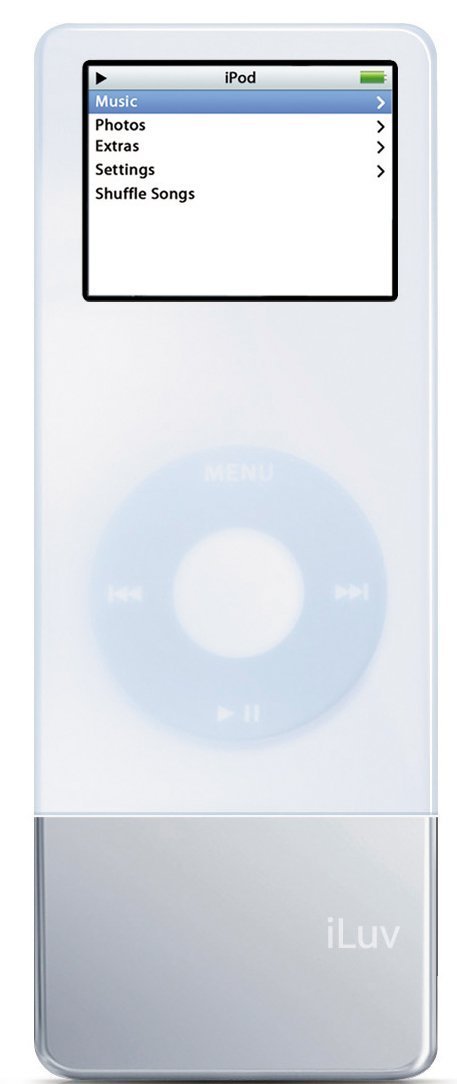 Iluv I602Wht Battery Booster With Silicon Skin For Ipod Nano