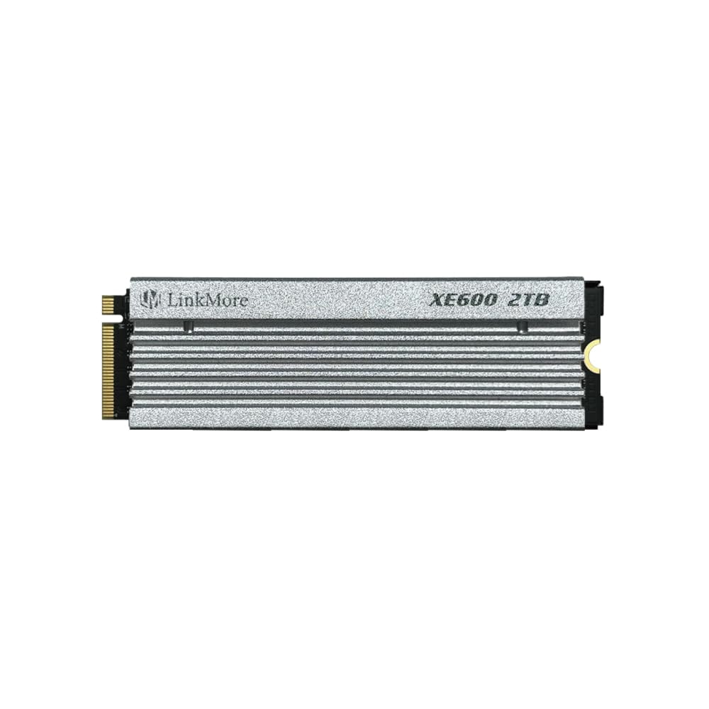 Linkmore Xe600 2Tb M.2 2280 Ssd, Pcie Gen4 Nvme Internal Gaming Solid State Drive With Heatsink, Up To 7200 Mb/S, Compatible Wit