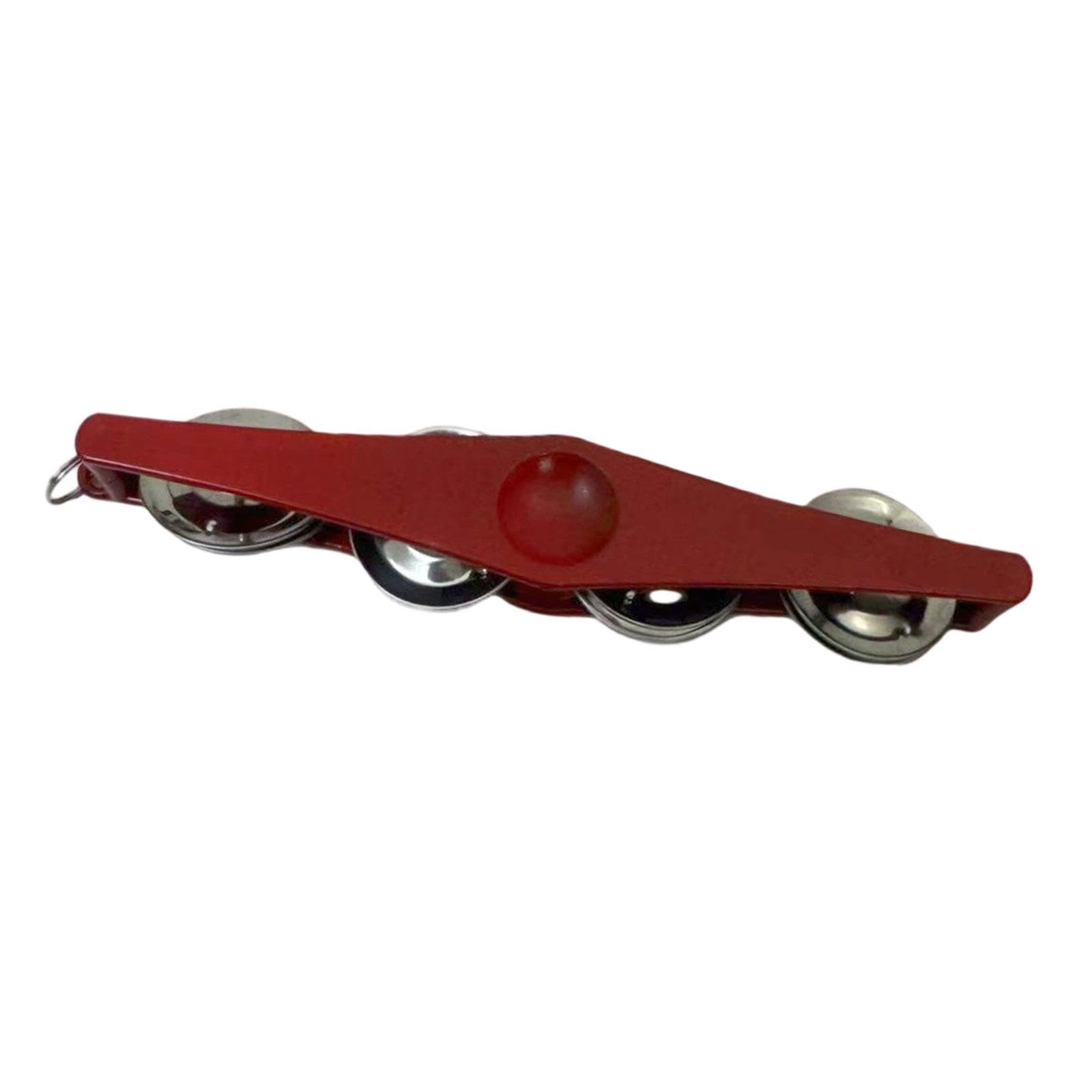 TRENDYNEST Mini Tambourine Portable With Keyring Party Favors For Kids Adults Music Toy Red | Percussion | Hand Percussion | Tam