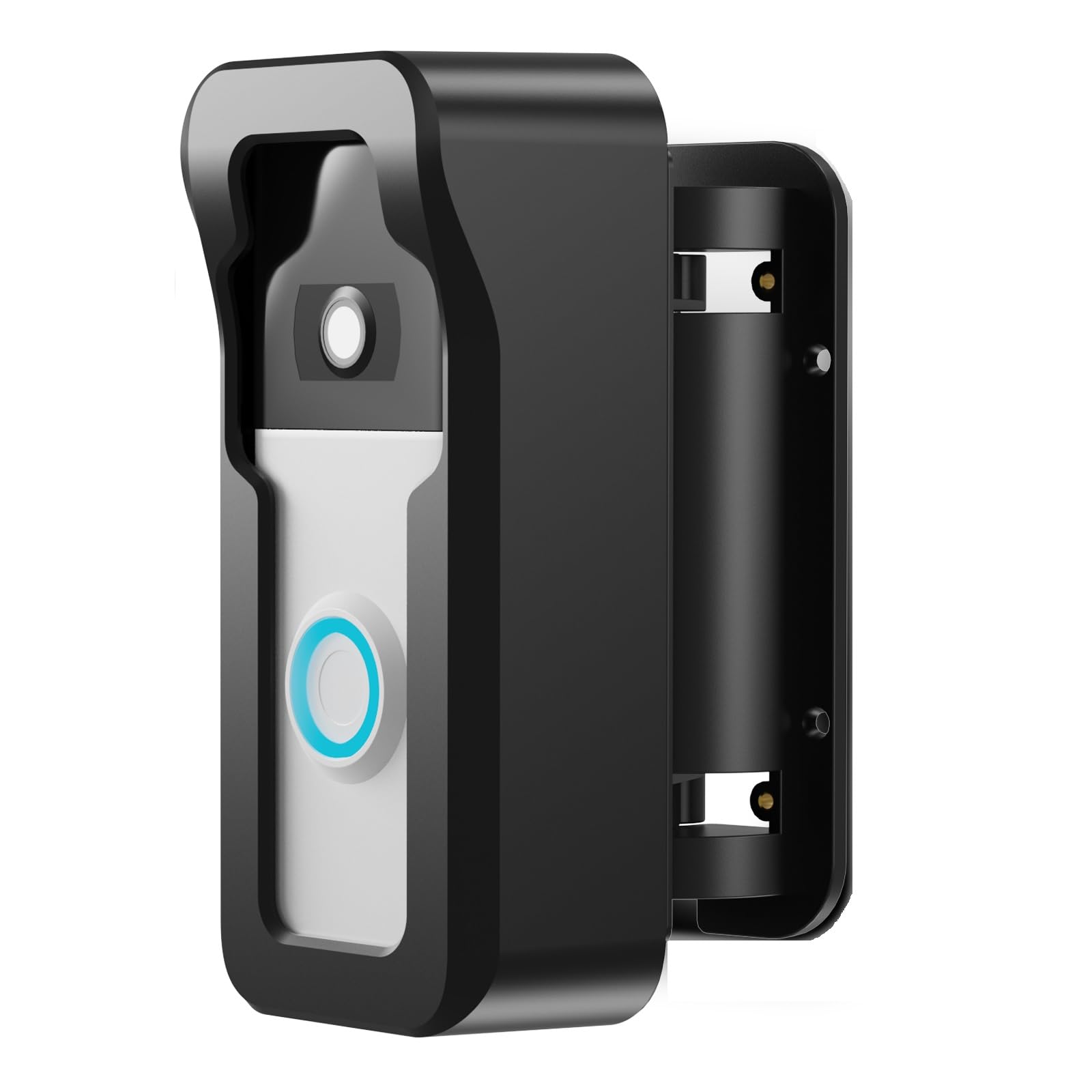 ZUMIMALL Adjustable Angle Video Doorbell Mount, Adjust 90 Degrees Wireless Camera Doorbell Bracket Holder for Home Apartment Off