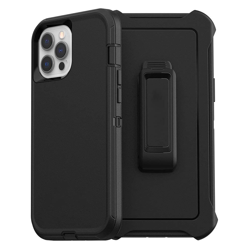 Lucinri Defender Case Compatible With Iphone 12 Pro Max Case Black