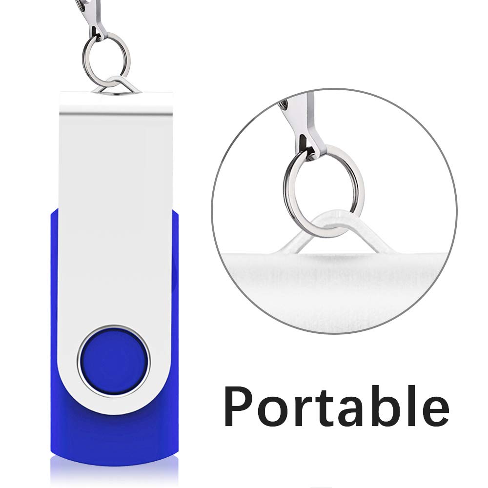 Kexin Usb Flash Drive 32Gb Thumb Drive 10 Pack 32 Gb Flash Drives Bulk Usb Jump Drive Memory Stick Data Storage Pen Drive, Blue