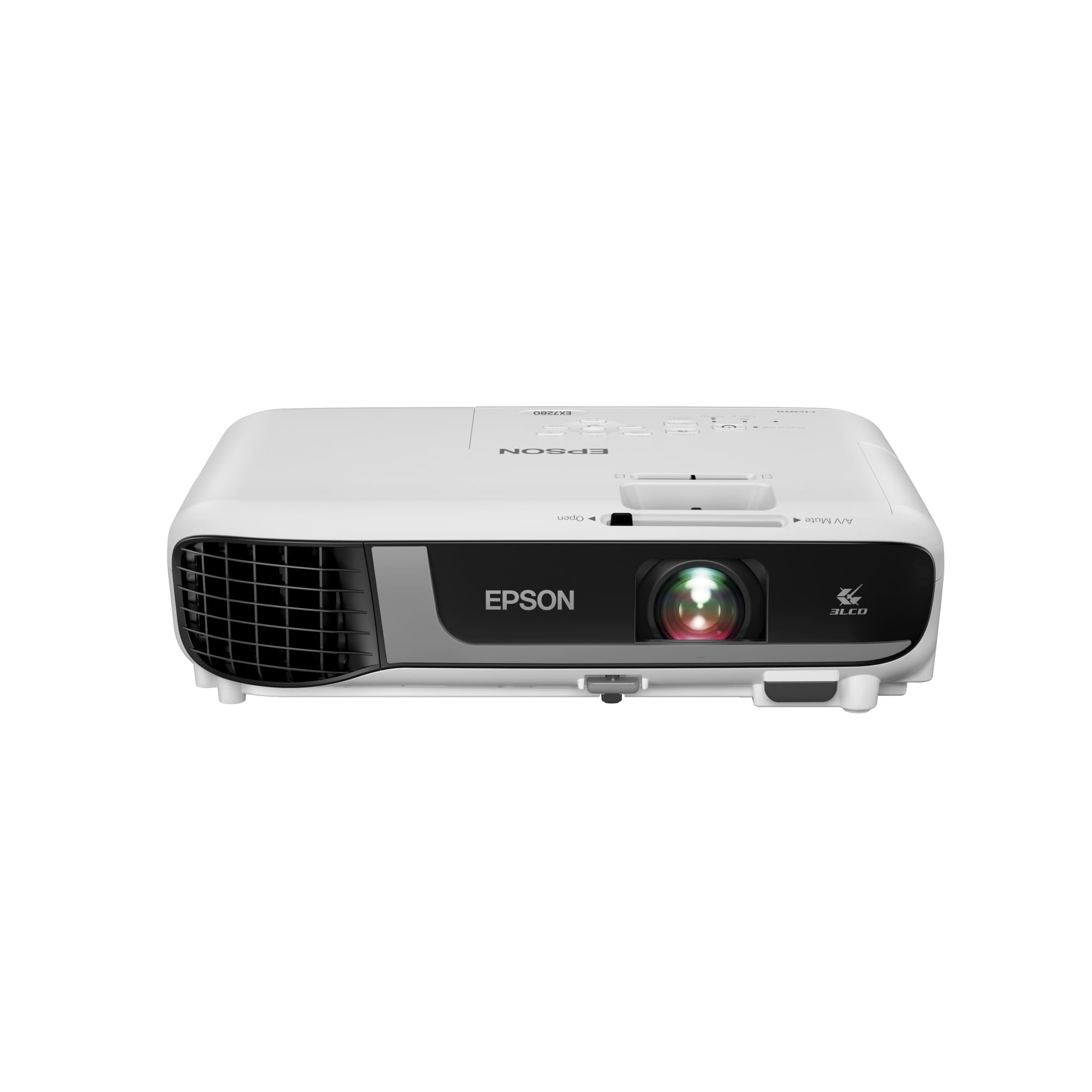Epson Pro Ex7280 3 Chip 3Lcd Wxga Projector, 4,000 Lumens Color Brightness, 4,000 Lumens White Brightness, Hdmi, Built In Speaker, 16,000:1 Contrast Ratio
