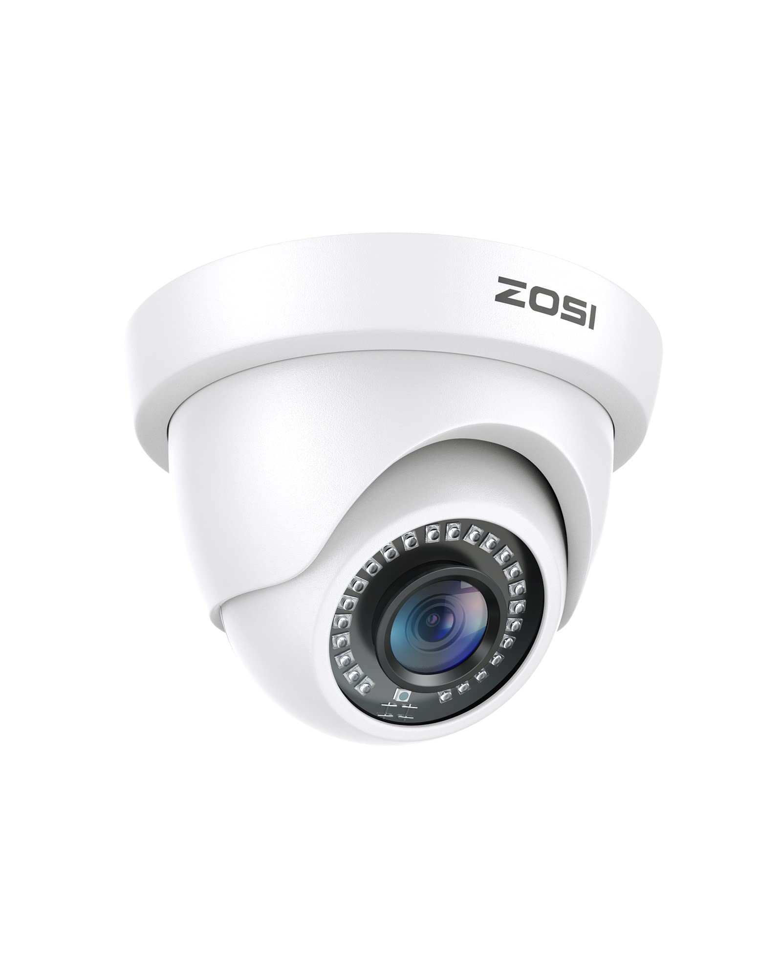 Zosi 2Mp 1080P Hd Dome Camera For Home Security Outdoor Indoor(Hybrid 4 In 1 Cvi/Tvi/Ahd/960H Analog Cvbs), 80Ft Ir Night Vision