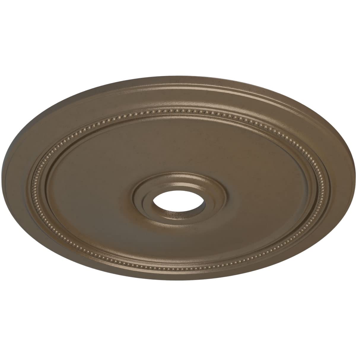 Ekena Millwork Cm24Diwss Diane Ceiling Medallion, 24Od X 3 5/8Id X 1 1/4P (Fits Canopies Up To 6 1/4), Hand-Painted Warm Silver