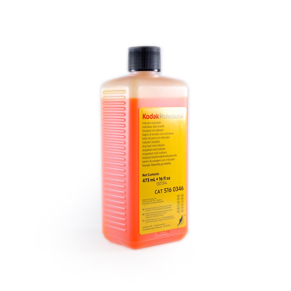 Kodak Indicator Stop Bath For Black And White Films And Papers, 1 Pint Bottle To Make 8 Gallons.