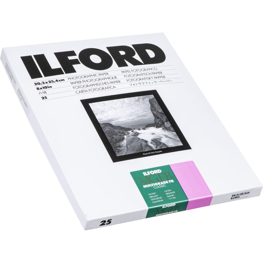 Ilford Multigrade Fb Classic, Enlarging Paper 8X10'', 25 Sheets, Glossy