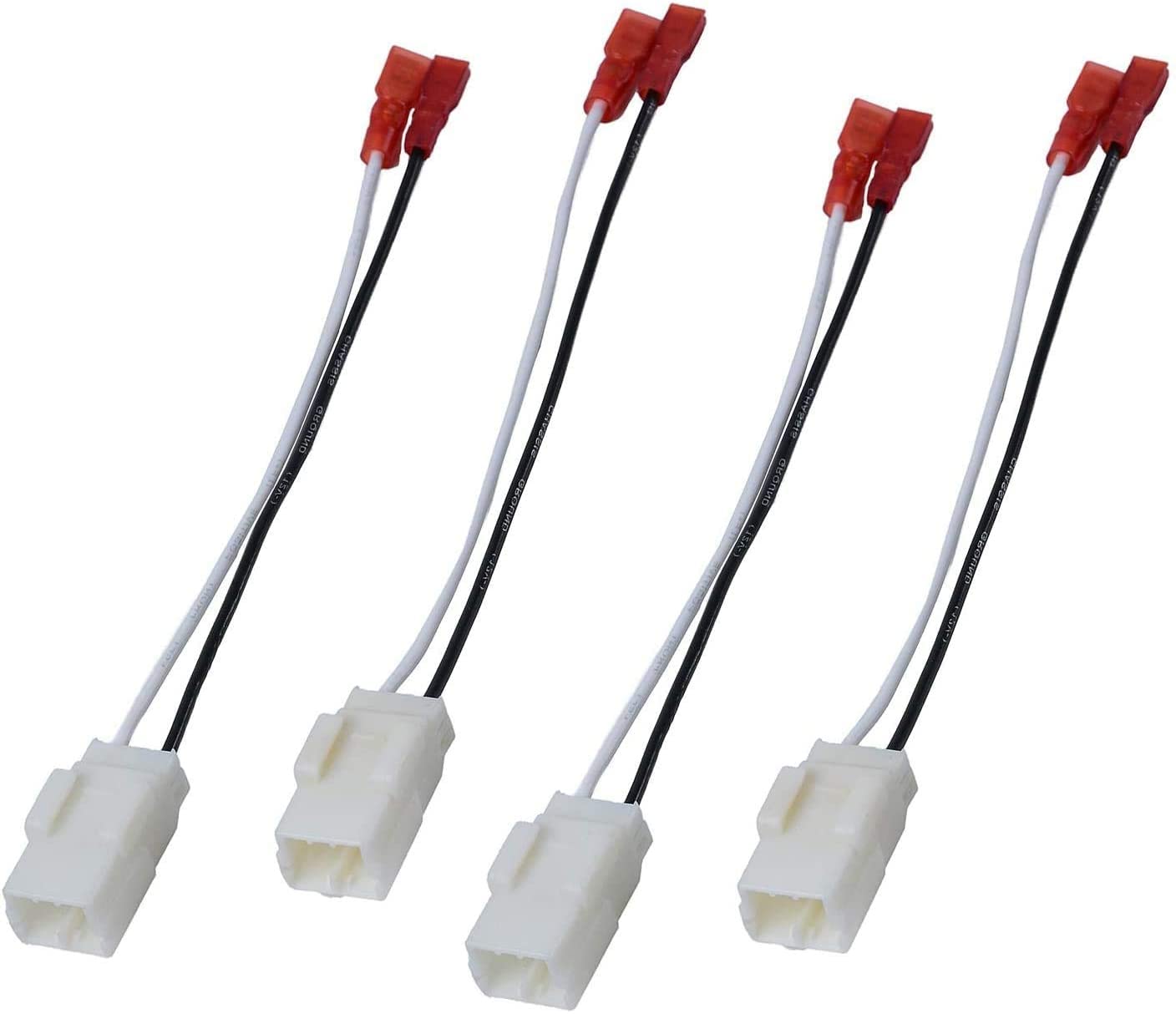 Qttech 72 6514 4 Pack Wire Cable Wiring Harness For Jeep Chrysler Dodge Vehicles Speakers Adapter Connector Adaptor Plug