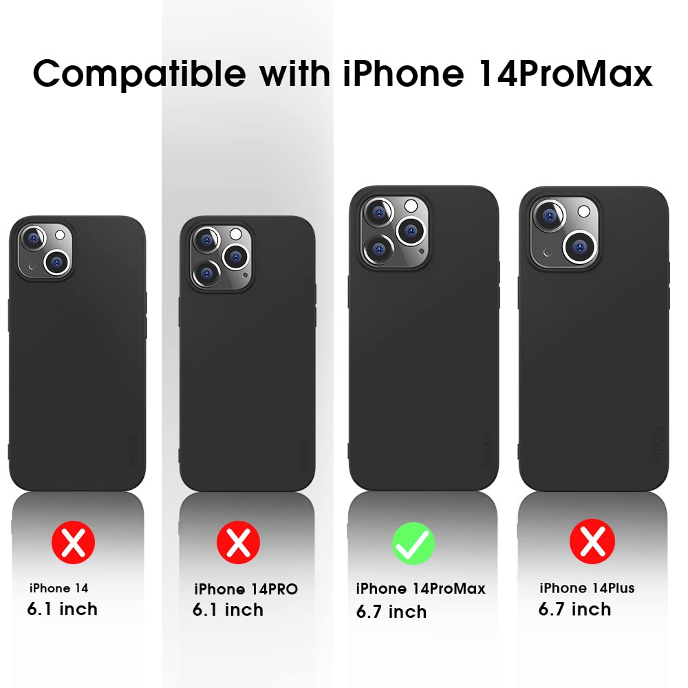 X Level Compatible Iphone 14 Pro Max Case Slim Fit Ultra Thin [Guardian Series] Soft Tpu Matte Finish Coating Phone Cases Lightw