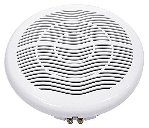 Rockville Ms10Lw 10'' 2400 Watt White Marine/Boat 10'' Free Air Subwoofer With Led