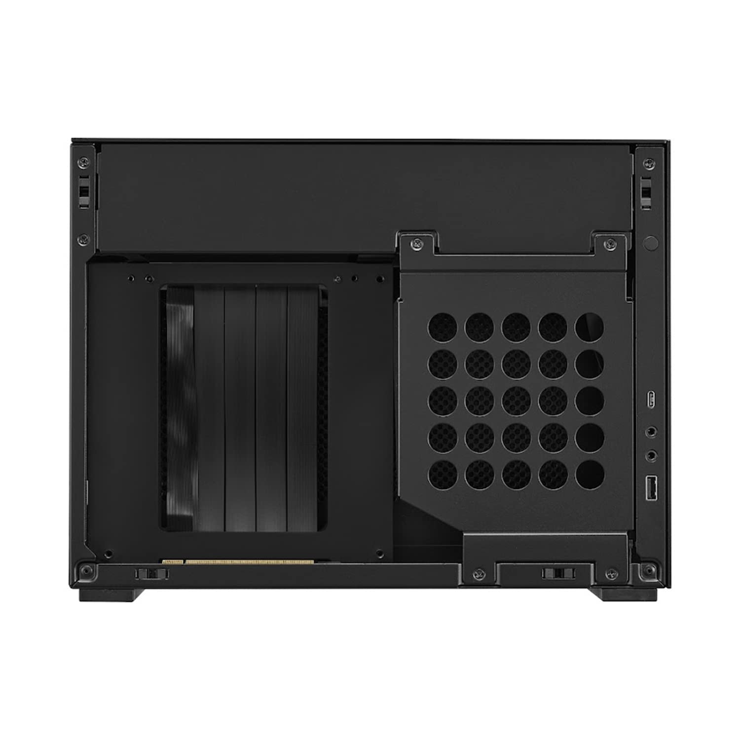 Lian Li A4-H2O Small Case - Mini Itx - Aluminum Exterior & Spcc Steel Interior - Pcie 4.0 - Easy Aio Installation - Supports Sfx