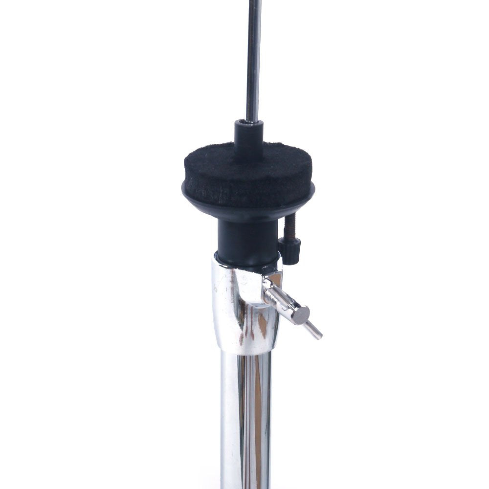 COOBL Professional Foldable Hi-Hat Stand, Alloy Steel, Silver, Control Style with Pedal, Cymbals Not Included