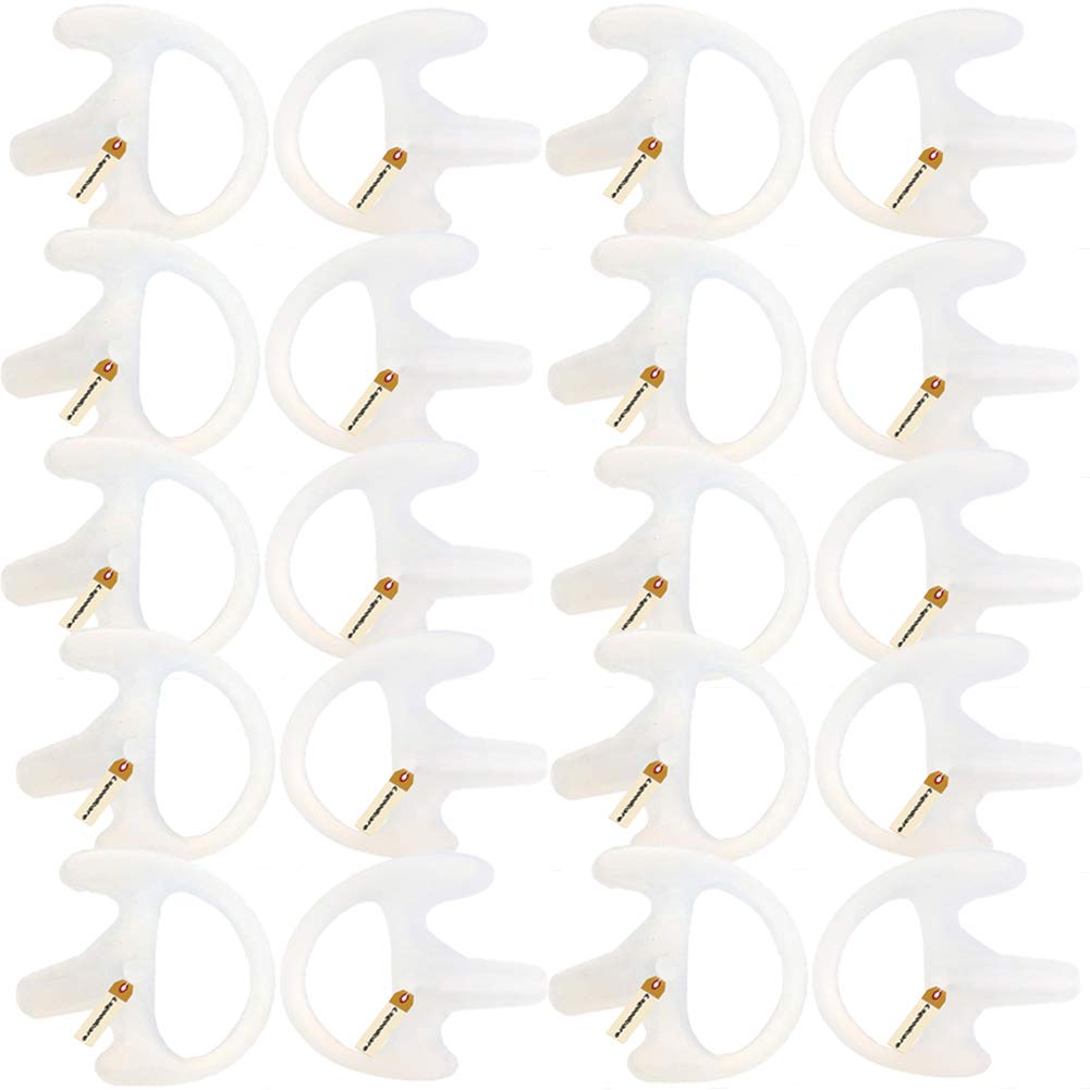 Replacement Earmold Earbud Left &Right Ear Piece Compatible With Motorola Kenwood Midland 2 Way Radio Acoustic Coil Tube, Lsgood