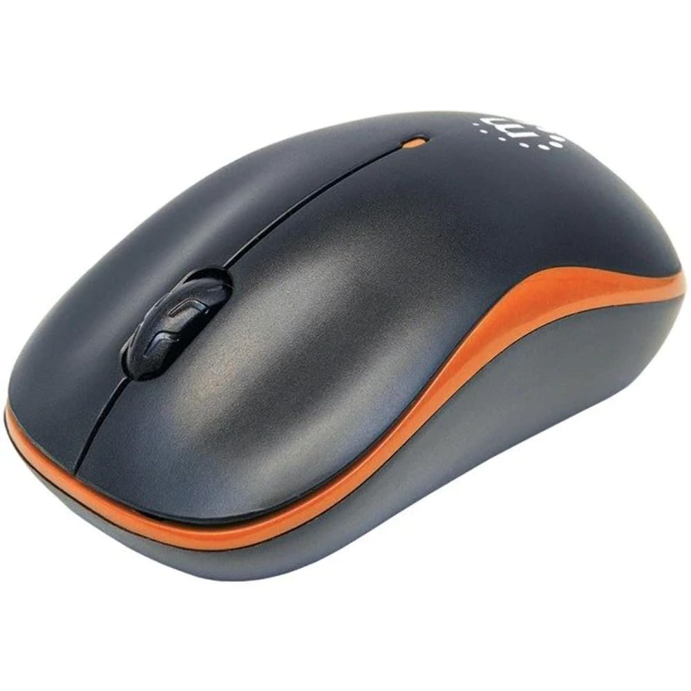 Ici179409   Manhattan 179409 Success Wireless Optical Mouse (Orange Black)