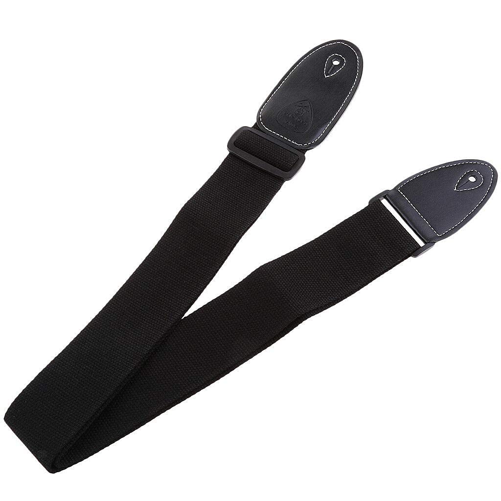Ubersweet Imported Dura Guitar Strap + Straplock for Guitar Bass Replacement Parts Black