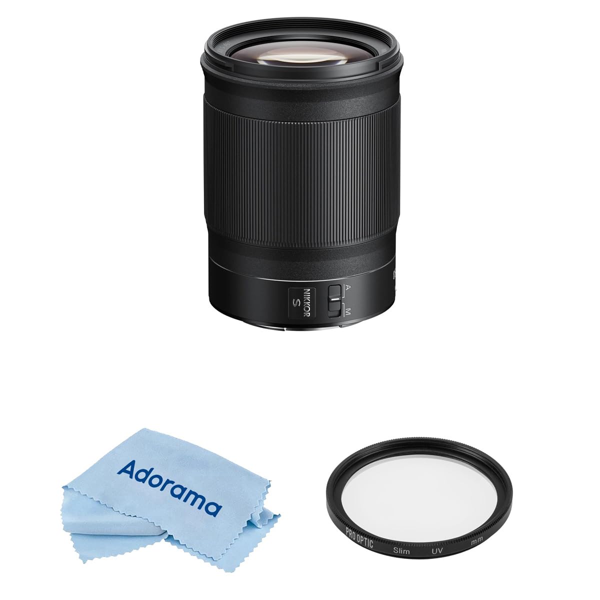 Nikon NIKKOR Z 85mm f/1.8 S Lens Z, Bundle with ProOptic Pro Digital 67mm Multi Coated UV Slim Filter, Cleaning Cloth