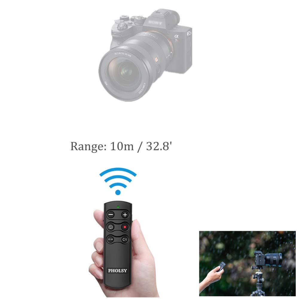 Rmt-P1Bt Bluetooth Pholsy Camera Remote Control Release Shutter Commander Compatible With Sony A1, A6700, A6400, A6600, A7C, A7M